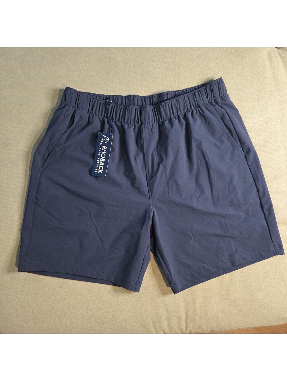 NWT Rhoback Everyday Short 3XL Navy Blue Performance Stretch Comfort The Breaker
